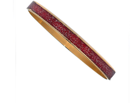 Thin Red Stardust  Bangle For Sale