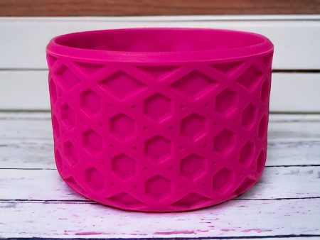 Flamingo Dark Pink WAFFLE Silicone Tumbler Boot Online now