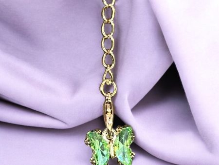 Green Butterfly Handle Charm Cheap