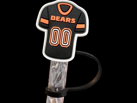 Bears Jersey Silicone Straw Topper 10mm Fashion