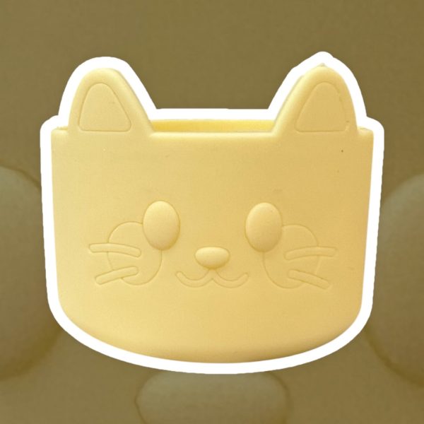 Solid Pale Yellow KITTY Silicone Tumbler Boot *READ DESCRIPTION* on Sale