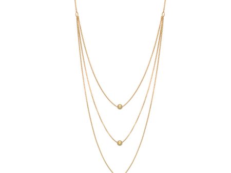 22k Gold Plated Sterling Silver Multi Chain 16  For Cheap