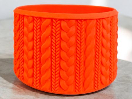 AMANDA (Orange) SWEATER Silicone Tumbler Boot For Sale