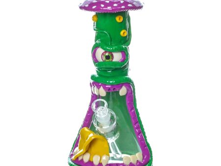 Green Eyed Toadstool Monster Bong - 13in Sale