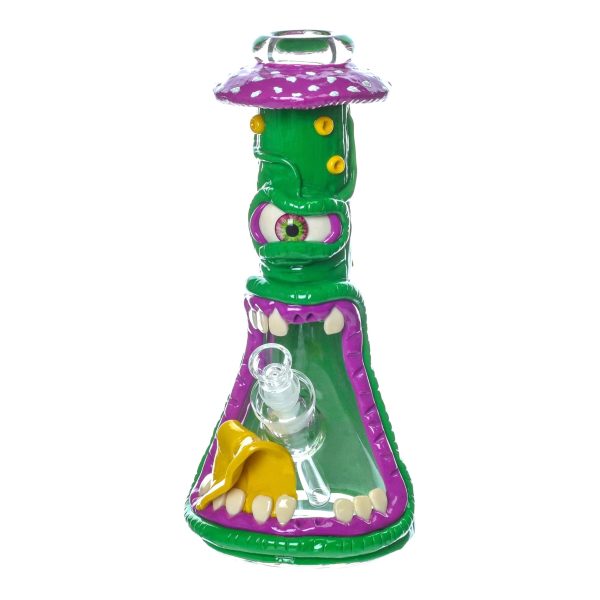 Green Eyed Toadstool Monster Bong - 13in Sale