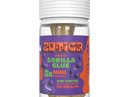 Zotica THC-A Blend Kief Gorilla Glue Mini Pre-Rolls - 5ct Discount