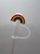 Rainbow Silicone Straw Topper 10mm Online