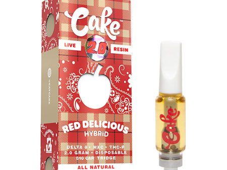 Cake Cold Pack Live Resin Red Delicious Cartridge - 2000mg Sale