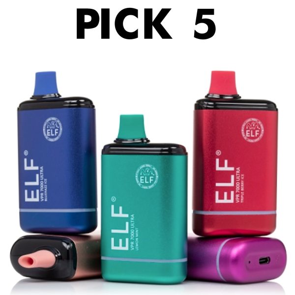 ELF VPR Ultra 5% 7k Puffs Pick 5 Supply