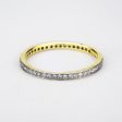 14K Yellow Gold  Eternity band Ring For Discount