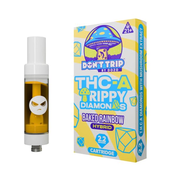 Dont Trip Shroom + THC-A Baked Rainbow Cartridge - 2200mg Hot on Sale