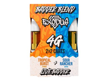 Exodus Live Badder Blend 2x2 Cartridges - 4000mg For Discount