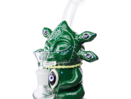 All Knowing Alien Bubbler Bong - 7in For Discount