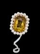 Yellow Gold Large Jewel Silicone Straw Topper 10mm Online Sale