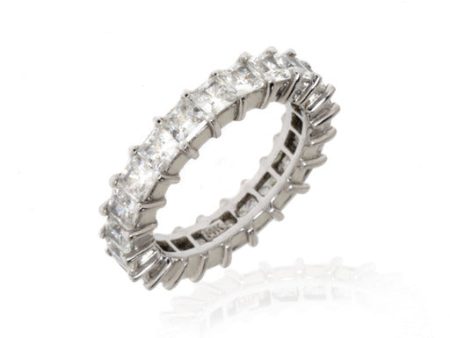 14K White Gold Eternity Ring on Sale