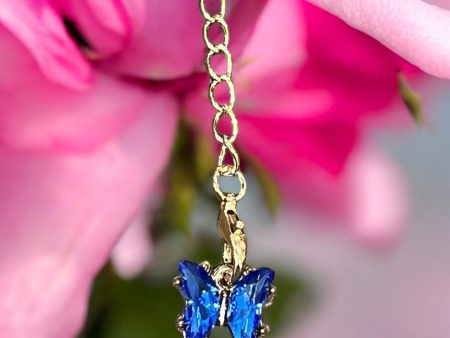 Blue Butterfly Handle Charm Online Hot Sale