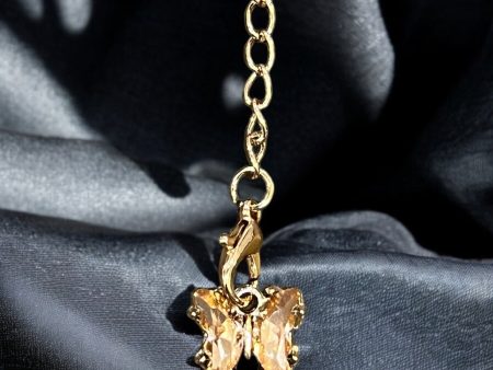 Champagne Butterfly Handle Charm Sale