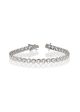 3 MM Sterling Silver Bezel Set Tennis Bracelet Discount