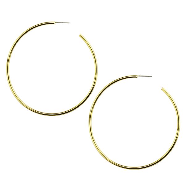 XX Large Gold Plated hoop Hot on Sale