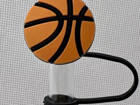 Basketball Silicone Straw Topper 10mm on Sale