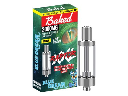 Baked RAPTOR THC-P D8 Cartridge - 2000mg Online Sale