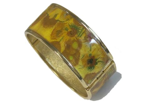 Van Gogh Sunflowers Hinged Bracelet Discount