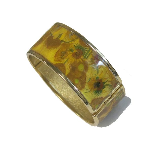 Van Gogh Sunflowers Hinged Bracelet Discount