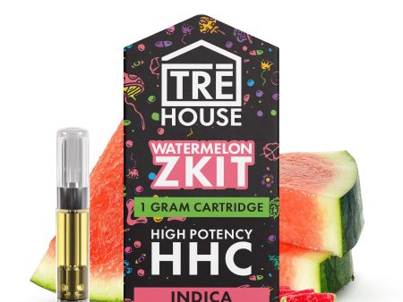 Tre House Live Resin Watermelon Zkit HHC Cartridge - 1000mg Online Sale