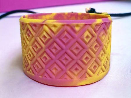 Yellow Lilac Swirl DIAMONDS Silicone Tumbler Boot Online Hot Sale