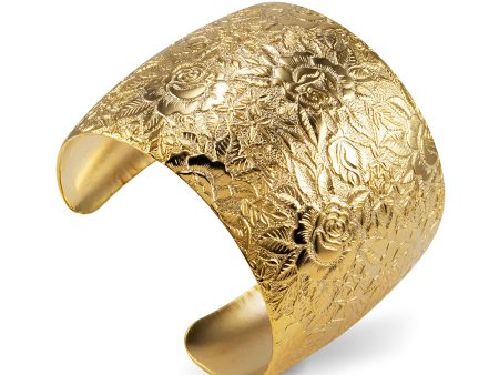 Goldtone Meadow Memory Cuff Bracelet Discount