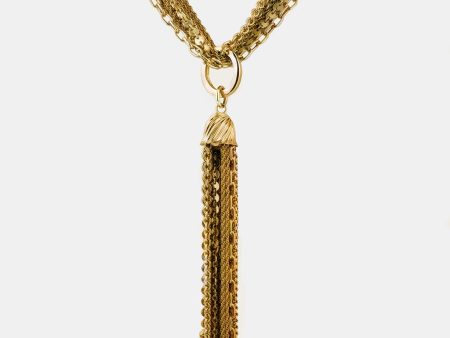 Multi Chain Tassel  Necklace 36  Fashion