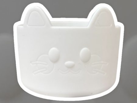 Solid White KITTY Silicone Tumbler Boot *READ DESCRIPTION* Online Hot Sale