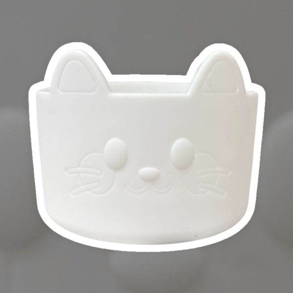 Solid White KITTY Silicone Tumbler Boot *READ DESCRIPTION* Online Hot Sale