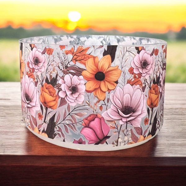 Sunset Floral CLEAR Silicone Tumbler Boot on Sale