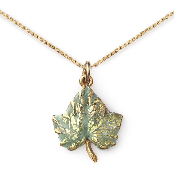 Ivy Pendant On 14k Gold Serpentine Chain Discount