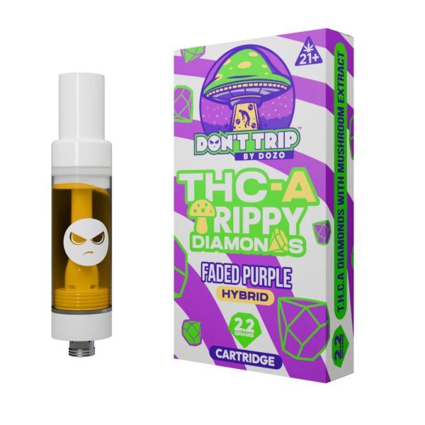 Dont Trip Shroom + THC-A Faded Purple Cartridge - 2200mg For Sale