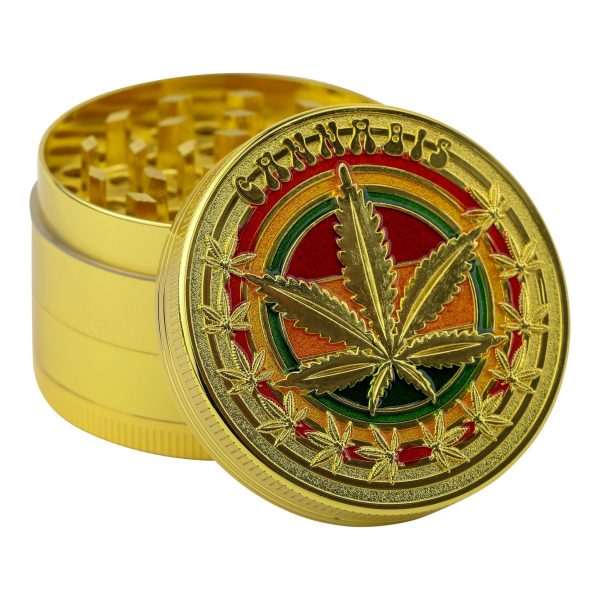 Rasta Leaf Grinder - 52mm Sale