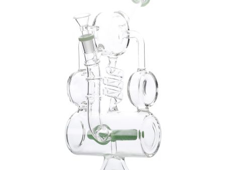 Coiled Inline Percolator Bong - 13in Online