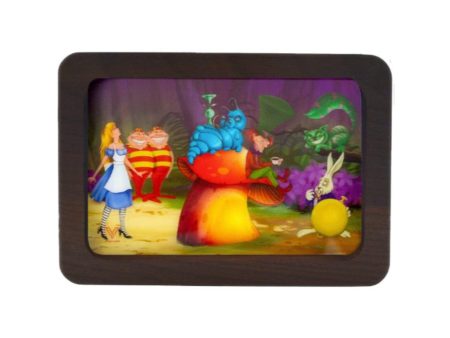 V Syndicate Alice Mushroom 3D HD Wood Rolling Tray - 12in Cheap