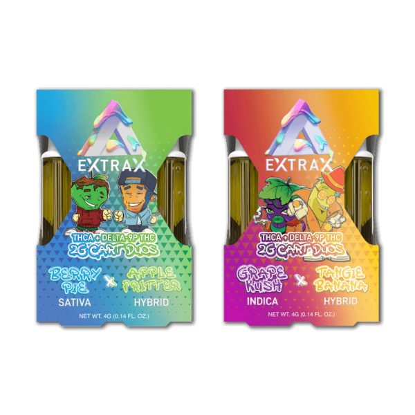 Extrax Adios THC-A Cartridge - 2 Pack For Sale