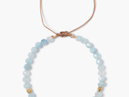 Aquamarine Pull-tie Bracelet For Discount