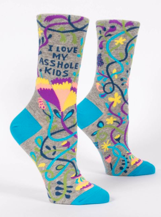 Love My Asshole Kids Women s Crew Socks Online