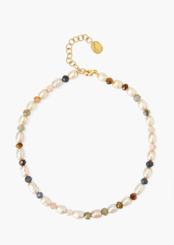 Champagne Pearl Mix Anklet For Discount