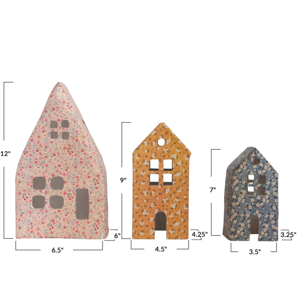 Floral Paper Mache Houses For Sale