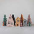 Floral Paper Mache Houses For Sale