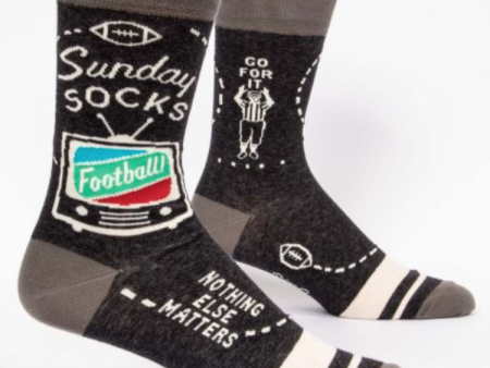 Sunday Football Men s Crew Socks Fashion