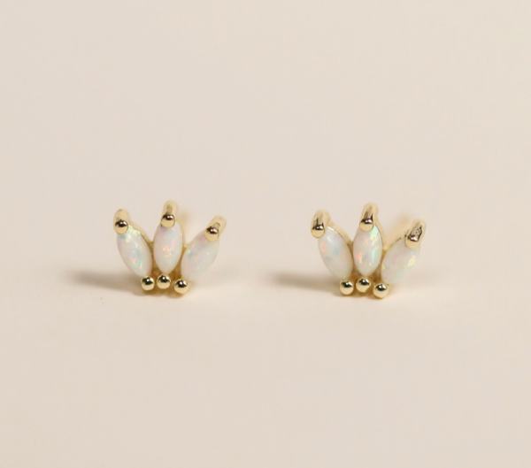 Opal Crown Stud Earrings Online