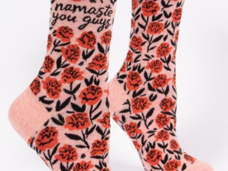 Namaste You Guys Women s Crew Socks Hot on Sale