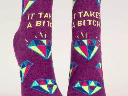 It Takes a Bitch Women s Ankle Socks Hot on Sale