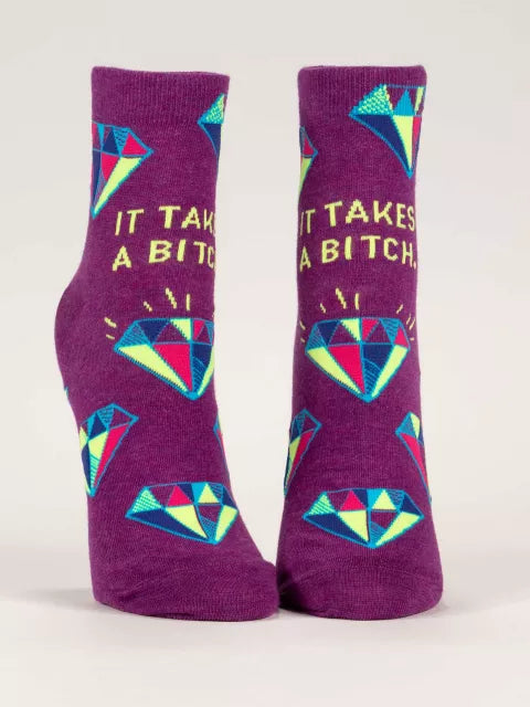 It Takes a Bitch Women s Ankle Socks Hot on Sale